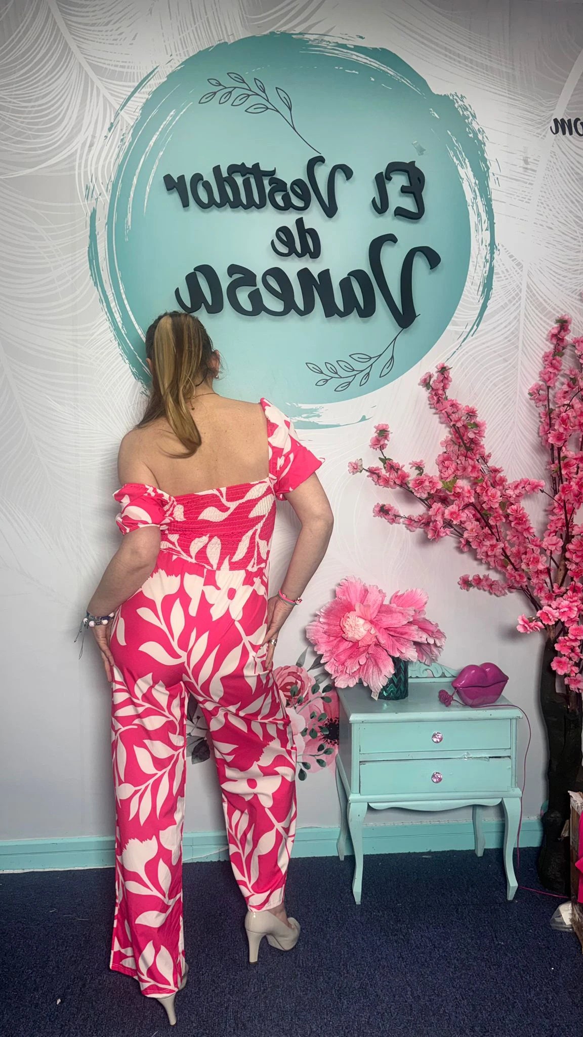 MONO FLORAL ROSA