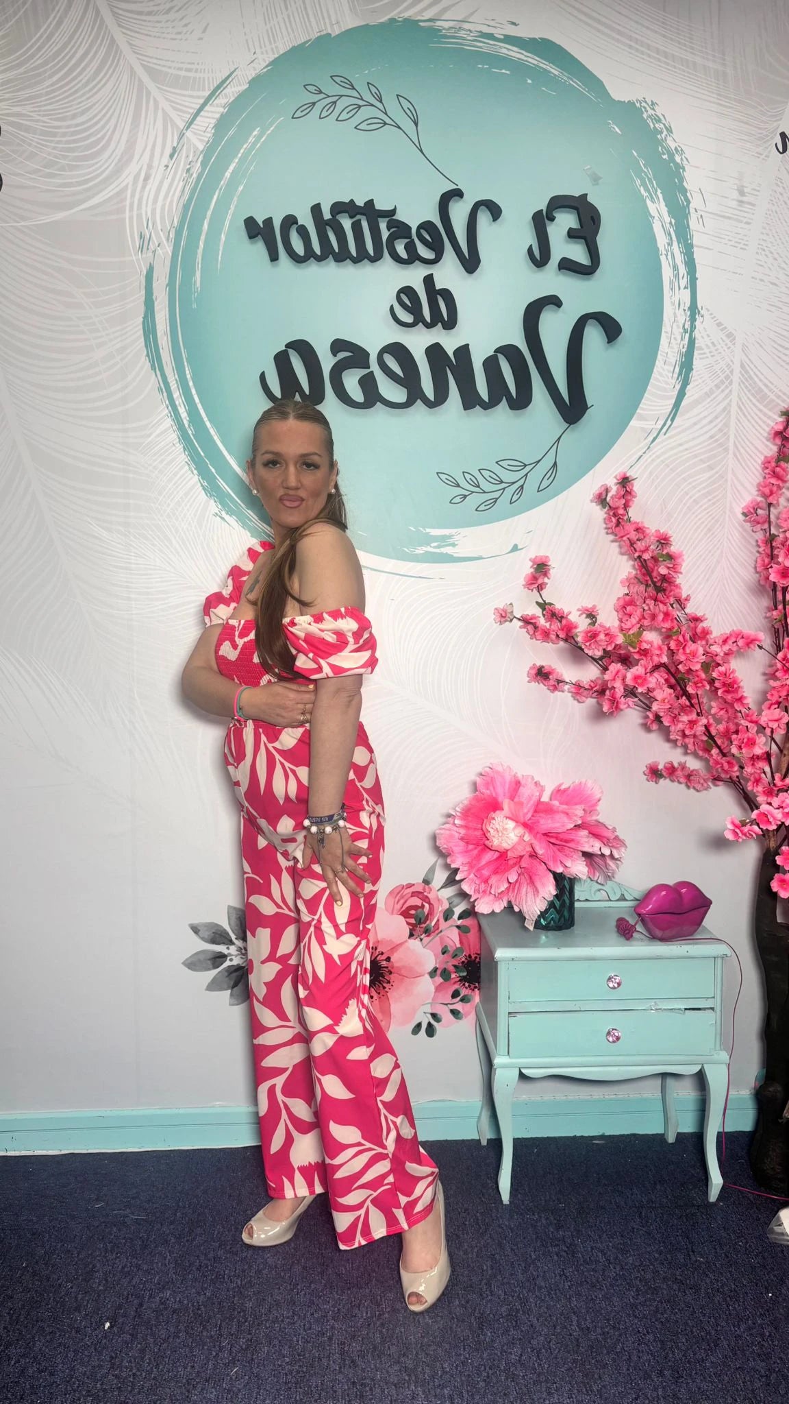 MONO FLORAL ROSA