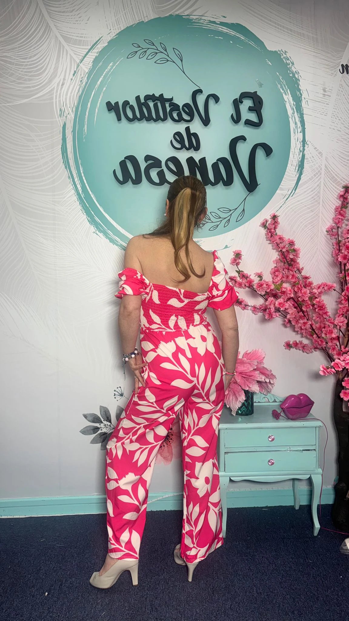 MONO FLORAL ROSA