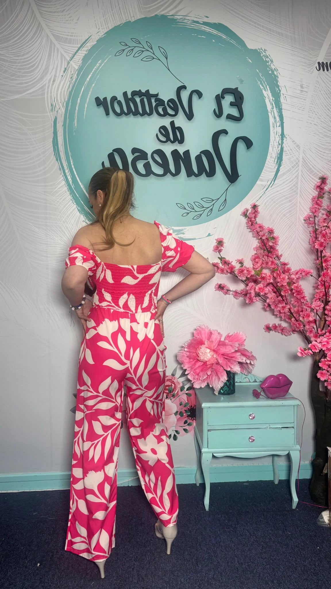 MONO FLORAL ROSA