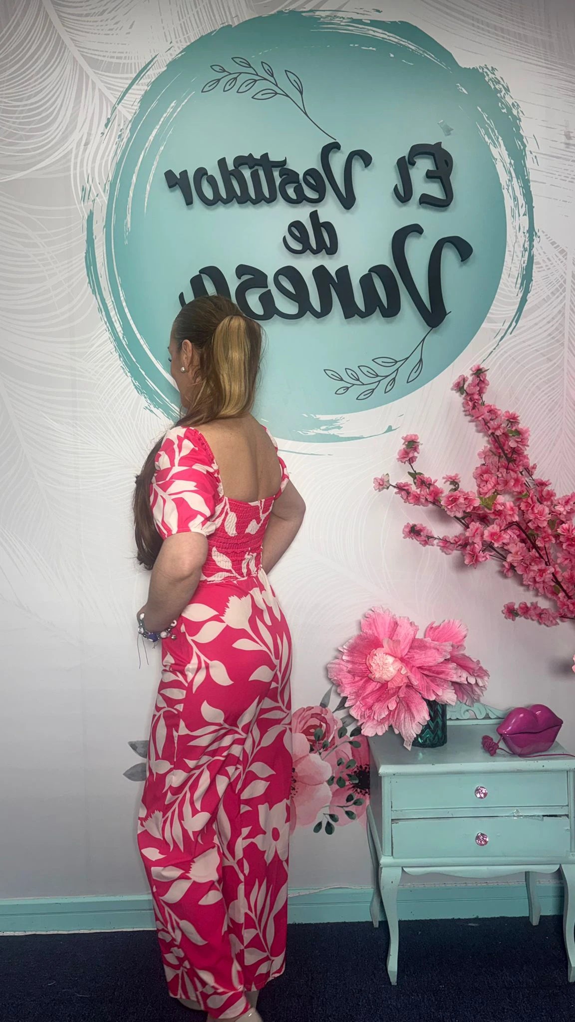 MONO FLORAL ROSA