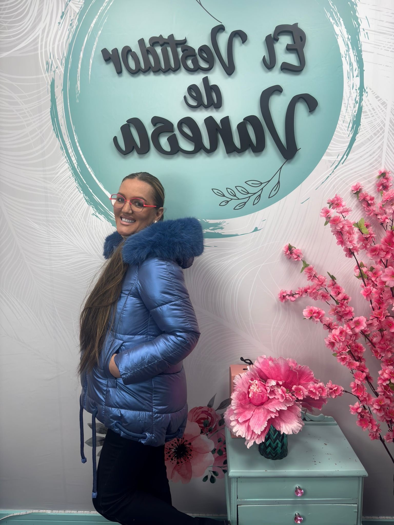 CHAQUETA AZUL DOS TONOS METALIZADA - Imagen 5